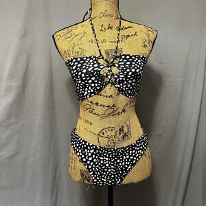 Lot of 3 Swimsuits Size Medium Bikini Set High Waist Halter Top Mix &‎ Match